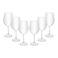 Jogo 6 Tacas 600ml Para Vinho Crex Cristal Ecológico